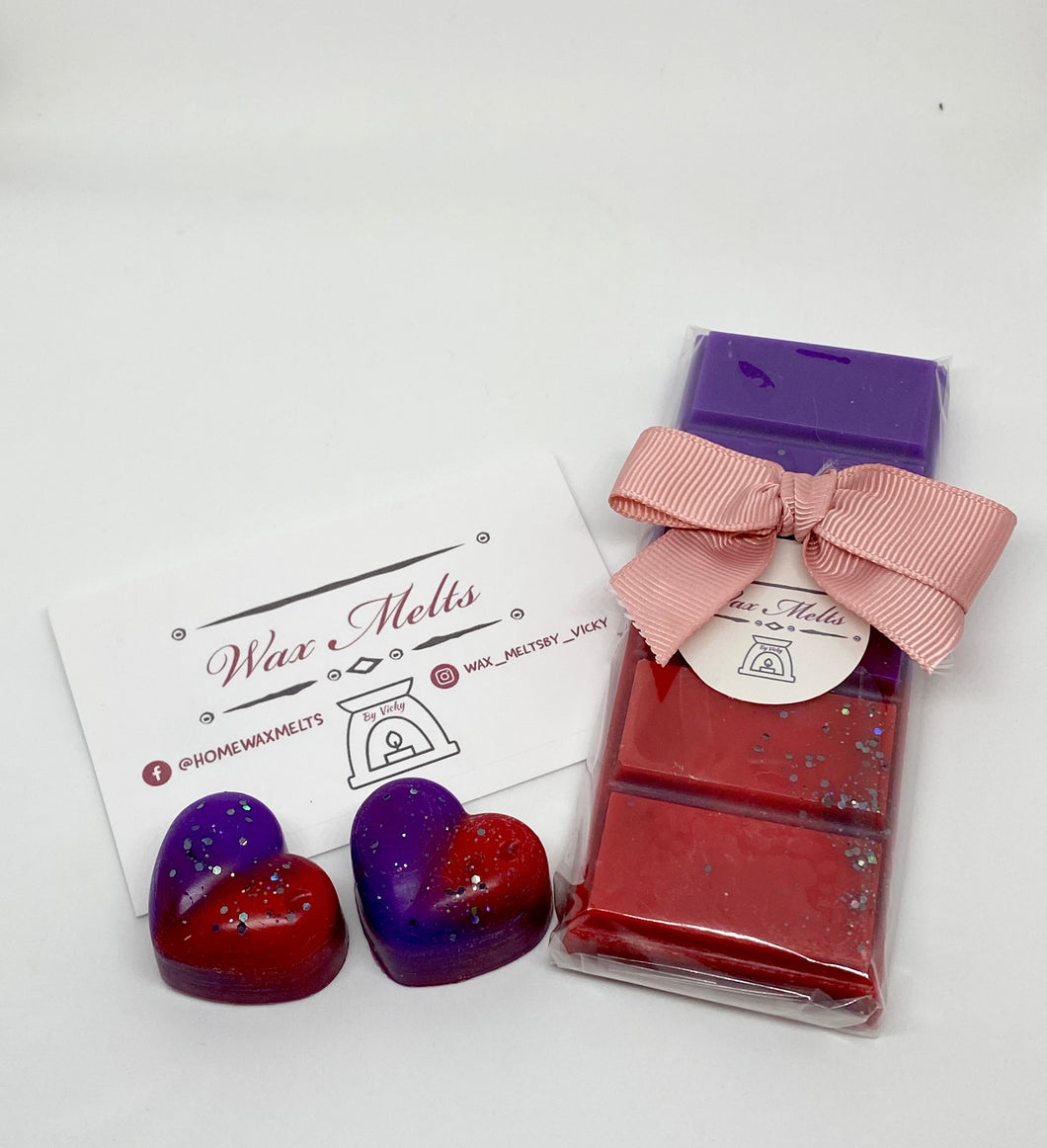 Indian Rose & Musk snap bar & hearts